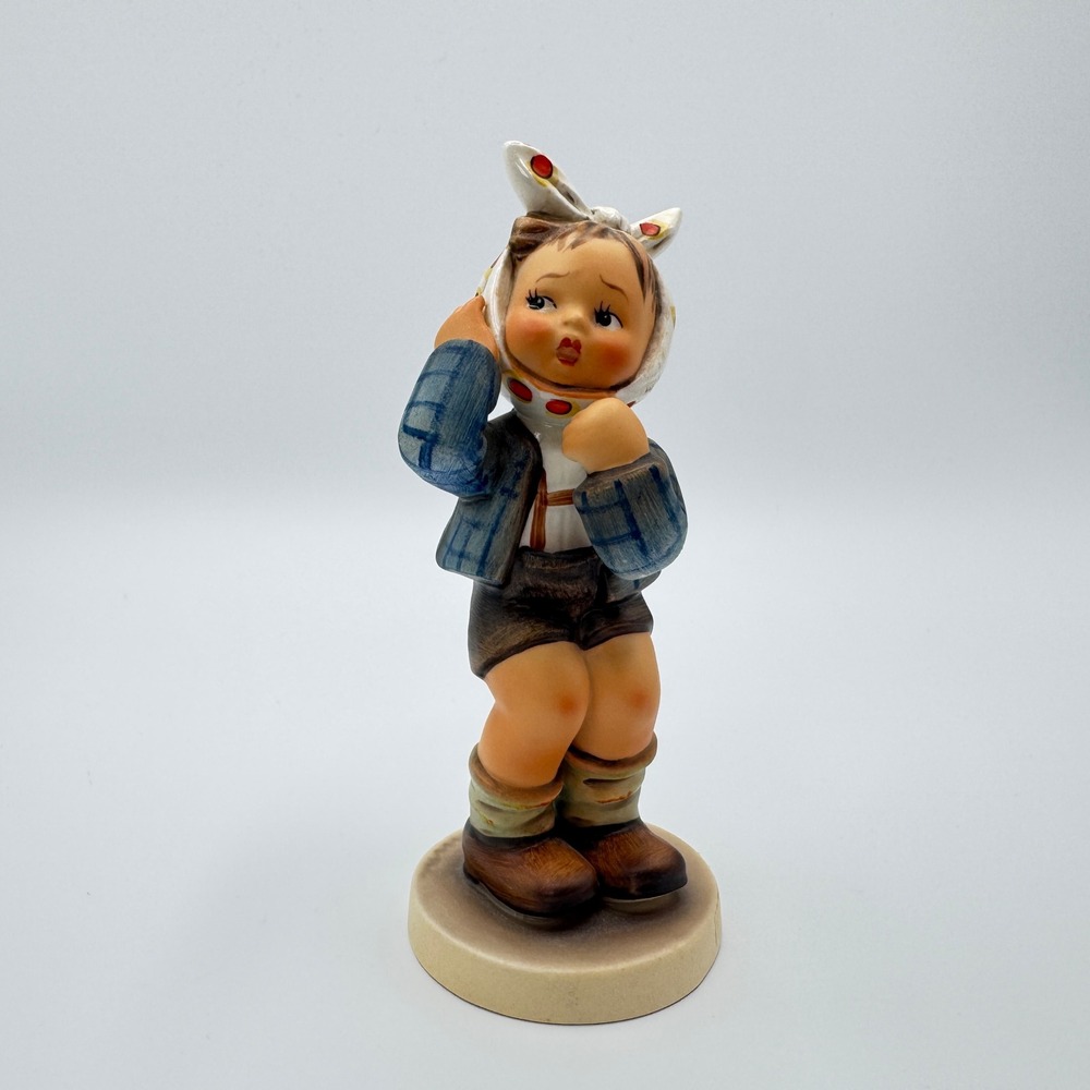 Rare Artist Signed Goebel Hummel Boy with Toothache Figurine 217 TMK-2 1951